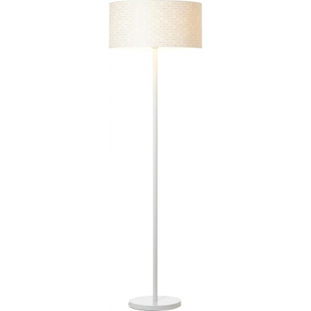 Galance white floor lamp with lampshade Brilliant