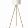 Lampa podłogowa trójnóg Galance 50 jasne drewno/biały Brilliant do salonu i sypialni