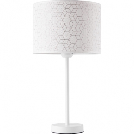 Galance white table lamp with lampshade Brilliant