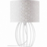 Galance white wire table lamp with lampshade Brilliant