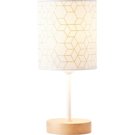 Galance 31 light wood&amp;white side table lamp Brilliant