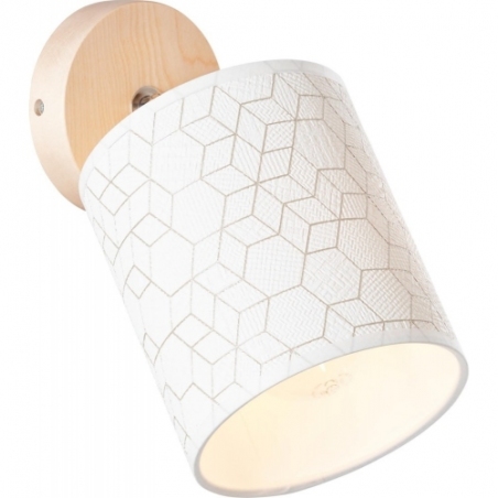 Galance light wood&amp;white wall lamp Brilliant