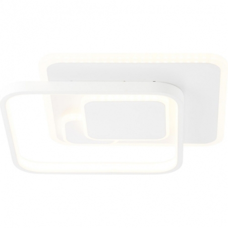 Stylowy Plafon nowoczesny kwadratowy Geron LED 31 biały Brilliant do przedpokoju i sypialni