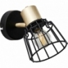 Posca black matt&amp;brass matt wire wall lamp Brilliant