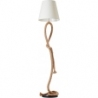Sailor white rustic floor lamp with shade Brilliant
