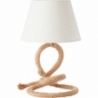 Stylowa Lampa stołowa rustykalna Sailor naturalny/biały Brilliant na stolik do salonu
