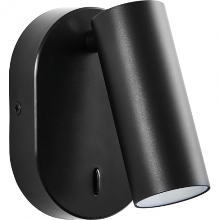 Soeren LED black wall lamp with swtich Brilliant