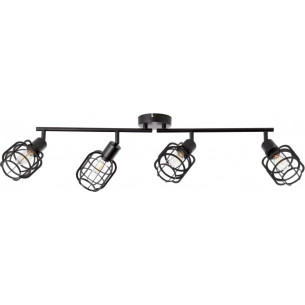 Spacid IV black wire ceiling spotlight Brilliant