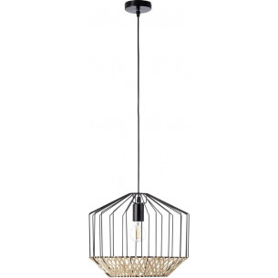 Templo 37 black boho wire pendant lamp Brilliant