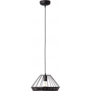 Stylowa Lampa wisząca druciana boho Tory 32 czarna Brilliant do salonu i kuchni