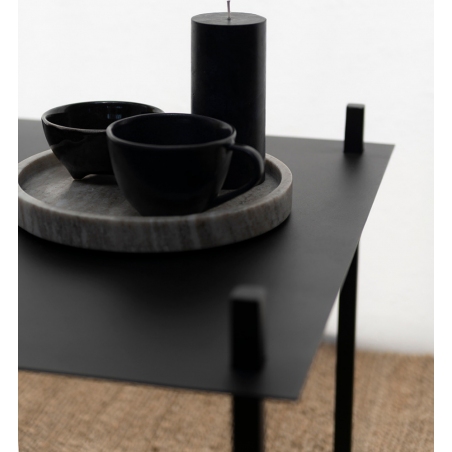 Stylowy Stolik industrialny metalowy Object031 60 czarny NG Design do salonu