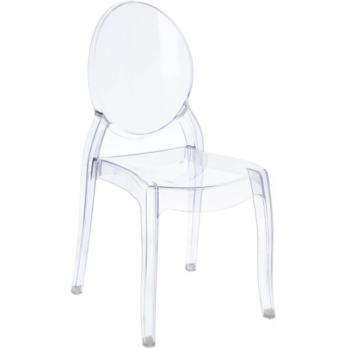 Designerskie Krzesło przezroczyste z tworzywa Mia Intesi do jadalni, kuchni i salonu.