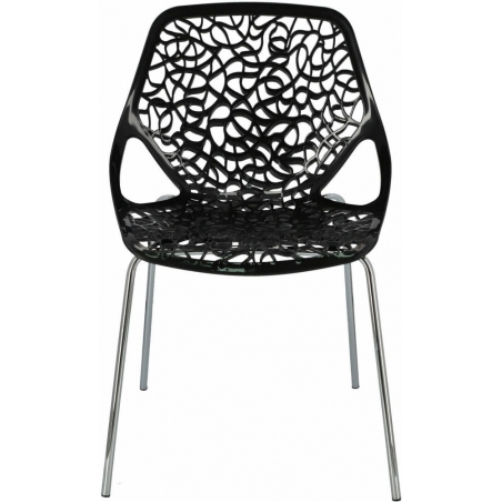 Stylowe Krzesło ażurowe Cepelia Czarne D2.Design do salonu i jadalni.