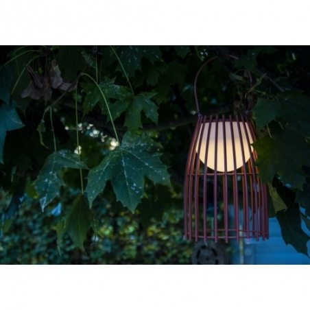 Lampa ogrodowa Fjara Led rdzawo-brązowy Lucide na taras i balkon