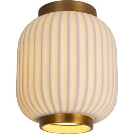 Gosse 19 white&amp;brass porcelain ceiling lampLucide
