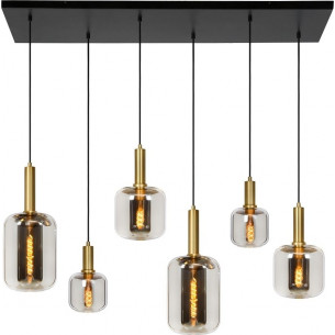 Joanet 130 smoke glass pendant lamp Lucide