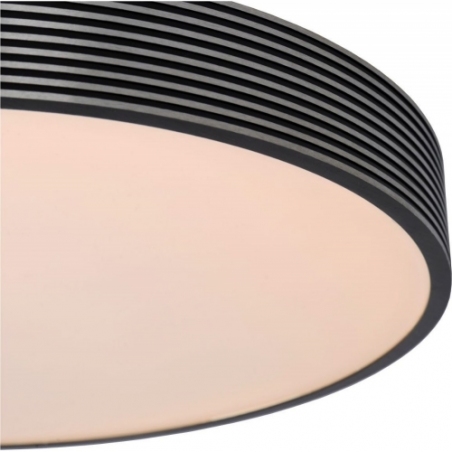 Malin 39 LED black modern round ceiling lamp Lucide