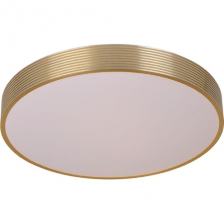 Malin 39 LED gold matt glamour round ceiling lamp Lucide