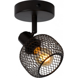 Maren black mesh ceiling spotlight Lucide