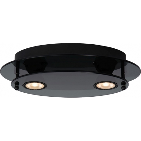 Okno Oval 30 black modern glass ceiling lamp Lucide