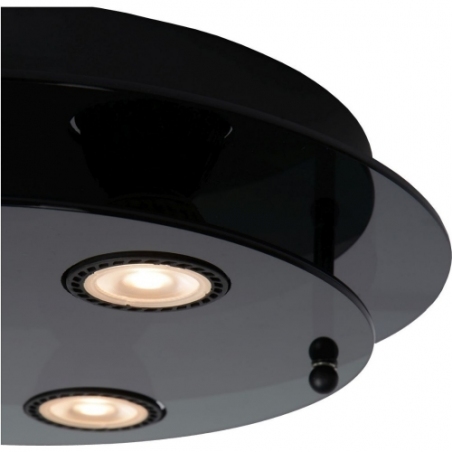 Okno Round 30 black modern glass ceiling lamp Lucide