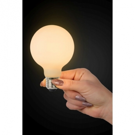 Step Led E27 8W 8 cm white dimmable bulb Lucide