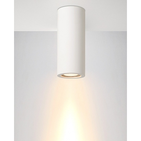 Gipsy Round 17 white gypsum ceiling lamp Lucide