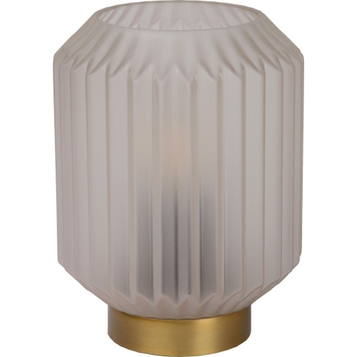 Sueno white&amp;brass glass table lamp Lucide