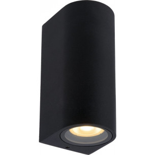 Zaro Round II black outdoor wall lamp Lucide