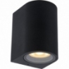 Zaro Round black outdoor wall lamp Lucide