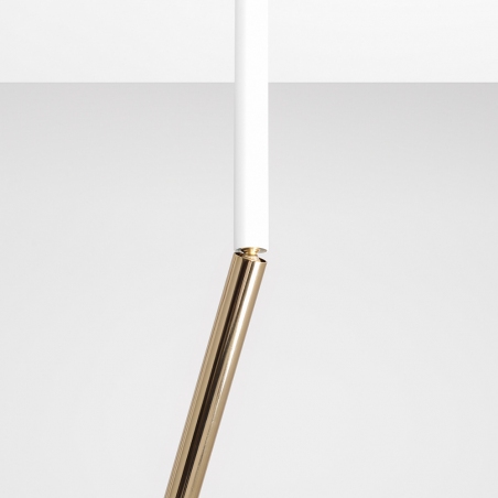 Stylowa Lampa sufitowa biało-złota tuba Stick M Aldex do salonu i kuchni