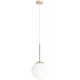 Bosso Mini 20 white&amp;gold glass ball pendant lamp Aldex