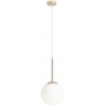 Bosso Mini 20 white&amp;gold glass ball pendant lamp Aldex
