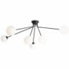Holm VI white&amp;black glass balls semi flush ceiling light Aldex