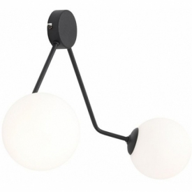 Holm white&amp;black glass balls wall lamp Aldex