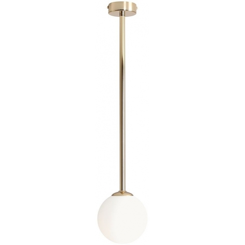 Pinne Medium 14 white&amp;gold glass ball semi flush ceiling light Aldex