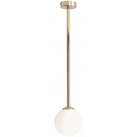 Pinne Medium 14 white&amp;gold glass ball semi flush ceiling light Aldex