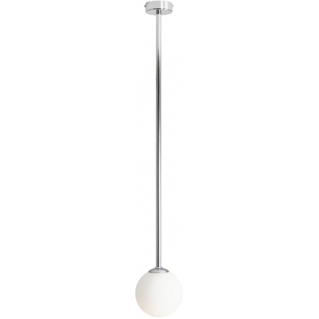 Pinne Long 14 chrome glass ball semi flush ceiling light Aldex