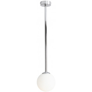 Pinne Medium 14 chrome glass ball semi flush ceiling light Aldex