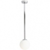 Pinne Medium 14 chrome glass ball semi flush ceiling light Aldex