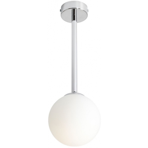 Pinne Short 14 chrome glass ball semi flush ceiling light Aldex