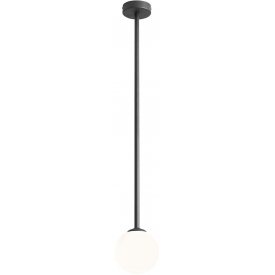 Pinne Long 14 white&amp;black glass ball semi flush ceiling light Aldex
