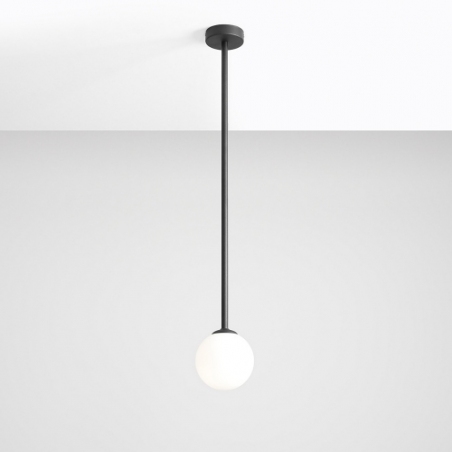 Pinne Long 14 white&amp;black glass ball semi flush ceiling light Aldex