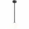 Stylowa Lampa sufitowa szklana kula Pinne Medium 14 biało-czarna Aldex do salonu i kuchni