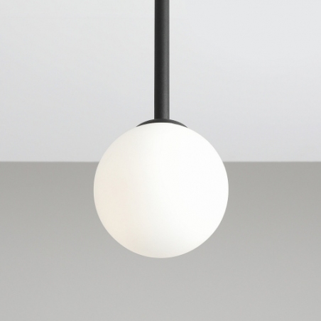Pinne Short 14 white&amp;black glass ball semi flush ceiling light Aldex
