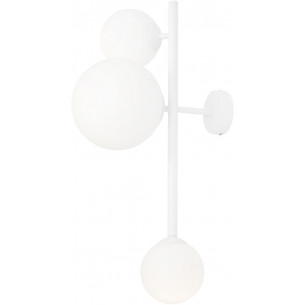 Dione white glass balls wall lamp Aldex