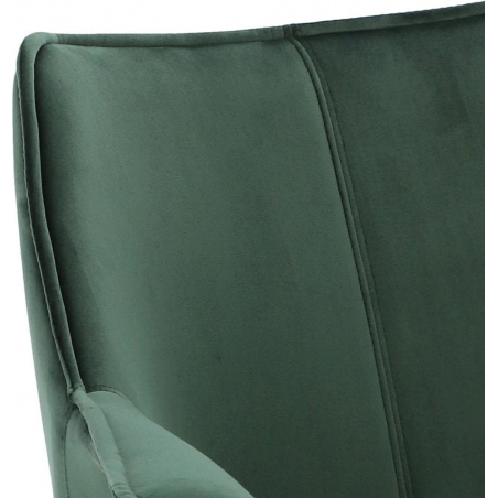 Lord green velvet armrests chair Intesi