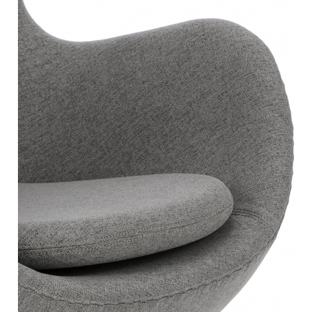 Fotel designerski Jajo Premium Easy Clean antracytowy D2.Design
