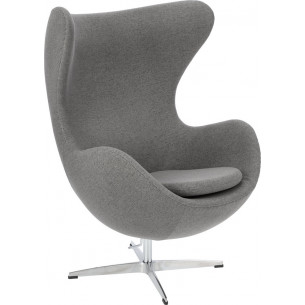 Fotel designerski Jajo Premium Easy Clean antracytowy D2.Design