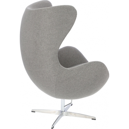 Fotel designerski Jajo Premium Easy Clean szary D2.Design